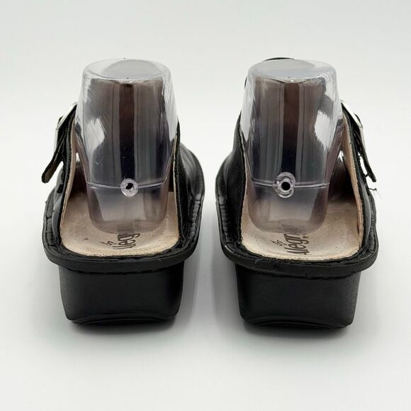 Alegria Classic Black Leather Slip-On Rocker Sole Clogs - Unisex EU 41 / Women’s - Picture 5 of 16